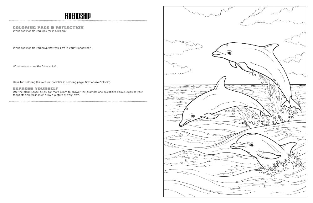 Discover at The Ocean expressive art coloring activity book